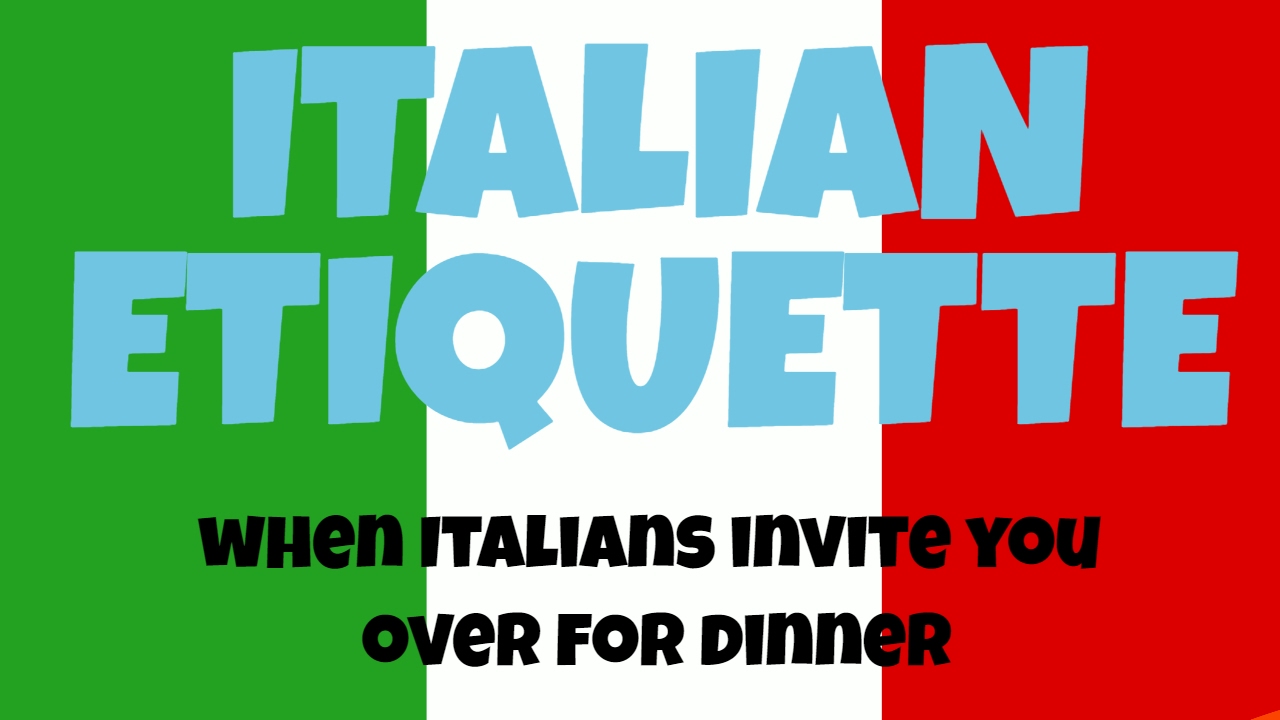 Italian Etiquette - Everybody Loves Tuscany